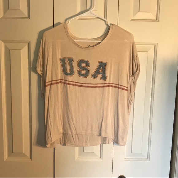 Flowy Cream Crop Top - Picture 1 of 2